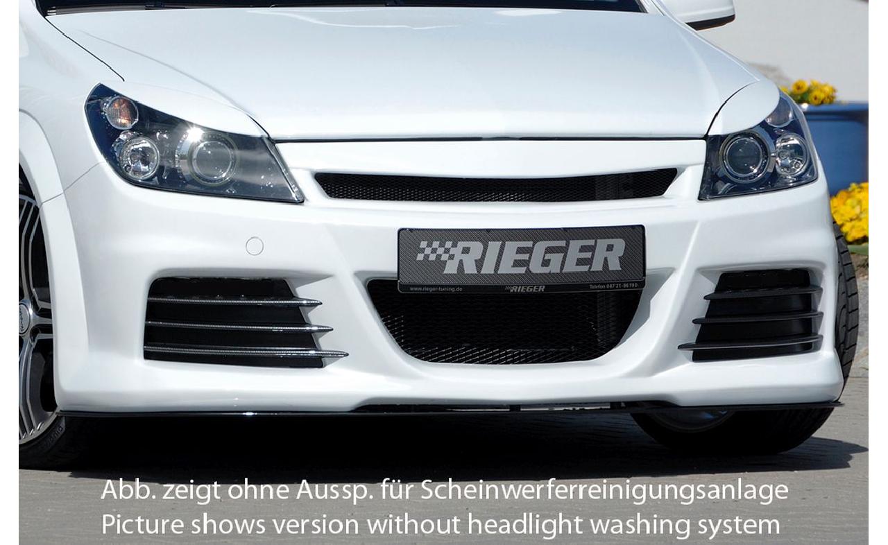Spoiler avant compatible avec Opel Astra H 5 portes/Wagon -2007 excl. GTC (PU), green|grey|black
