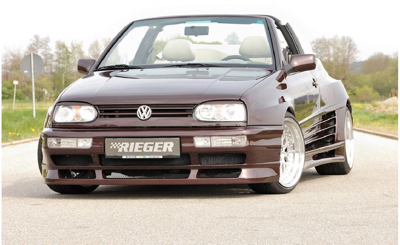 RIEGER TUNING Kit complet large GENESIS en GFK pour VW Golf 3 - 3-portes  Rieger