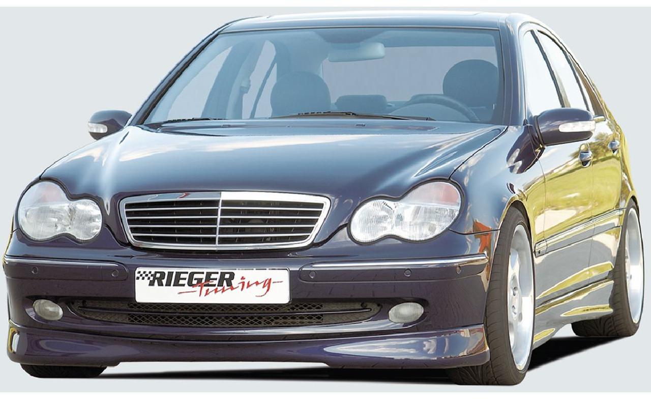 RIEGER TUNING Lèvre AV INFINITY pour Mercedes Classe C W203 6 cylindres ...