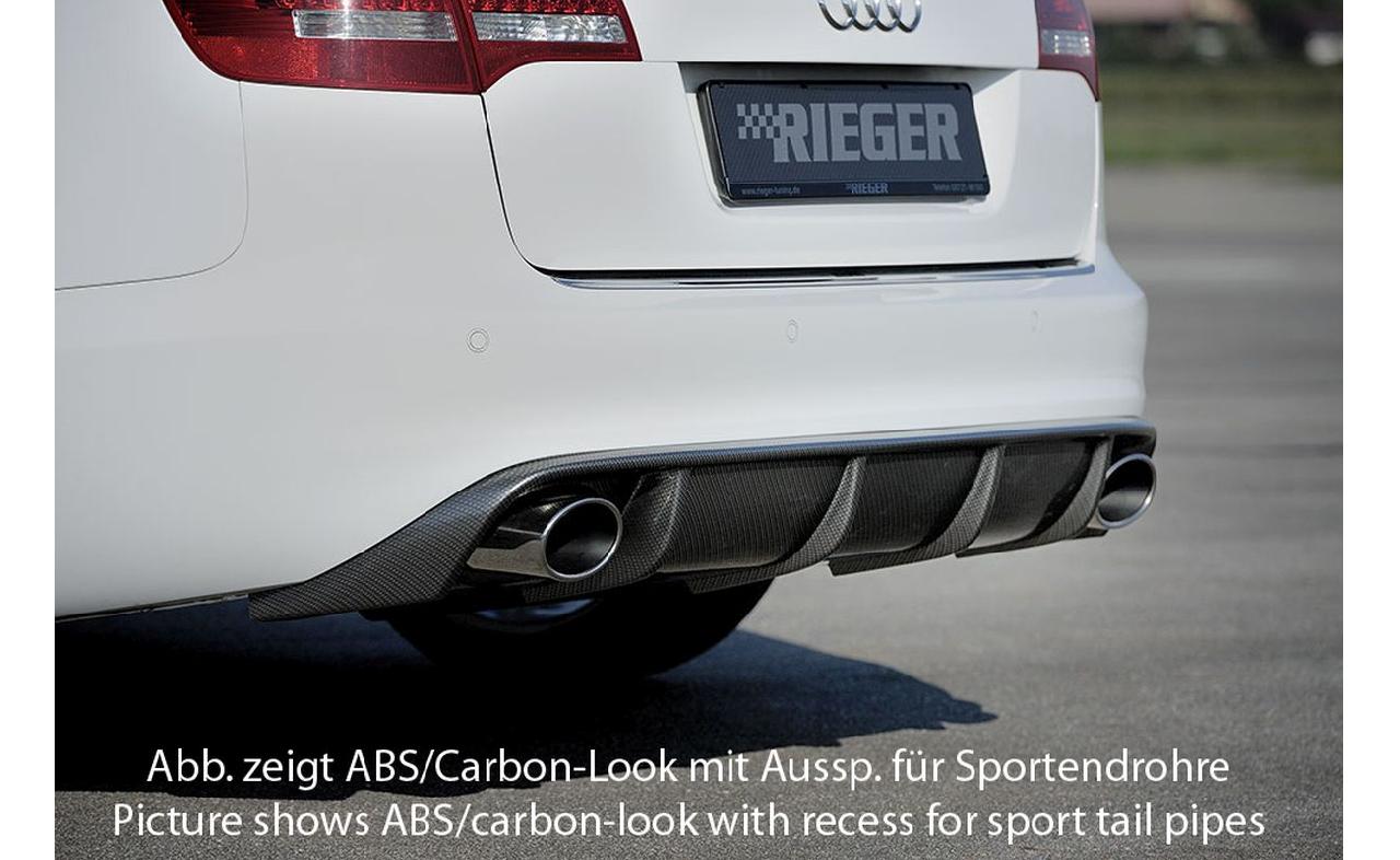 RIEGER TUNING Diffuseur AR pour Audi A6 (4F) facelift (08-11) berline/break  incl. S-Line