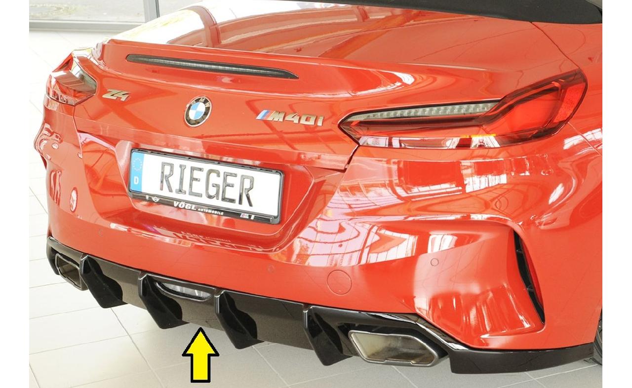 RIEGER TUNING Diffuseur AR en ABS/noir brillant pour BMW Z4 (G29) (2019-)  Roadster (88215)