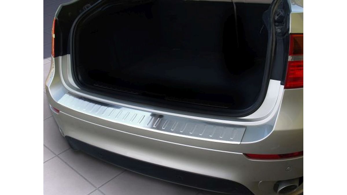Protection Seuil De Coffre Pare-Chocs Arrière BMW X6 E71 2007-2014 - Inox/Acier - Adhésif 3M - 11