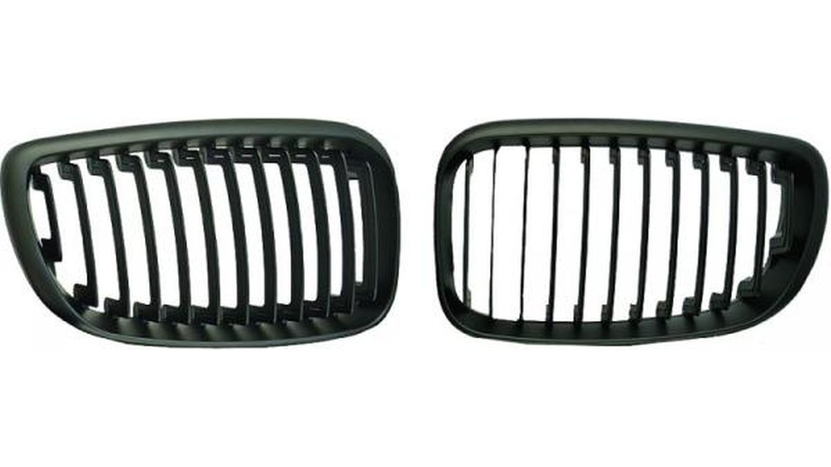 Calandre Avant Noire Mat Pour BMW Série 1 E81 E87 - Style Sportif - 6