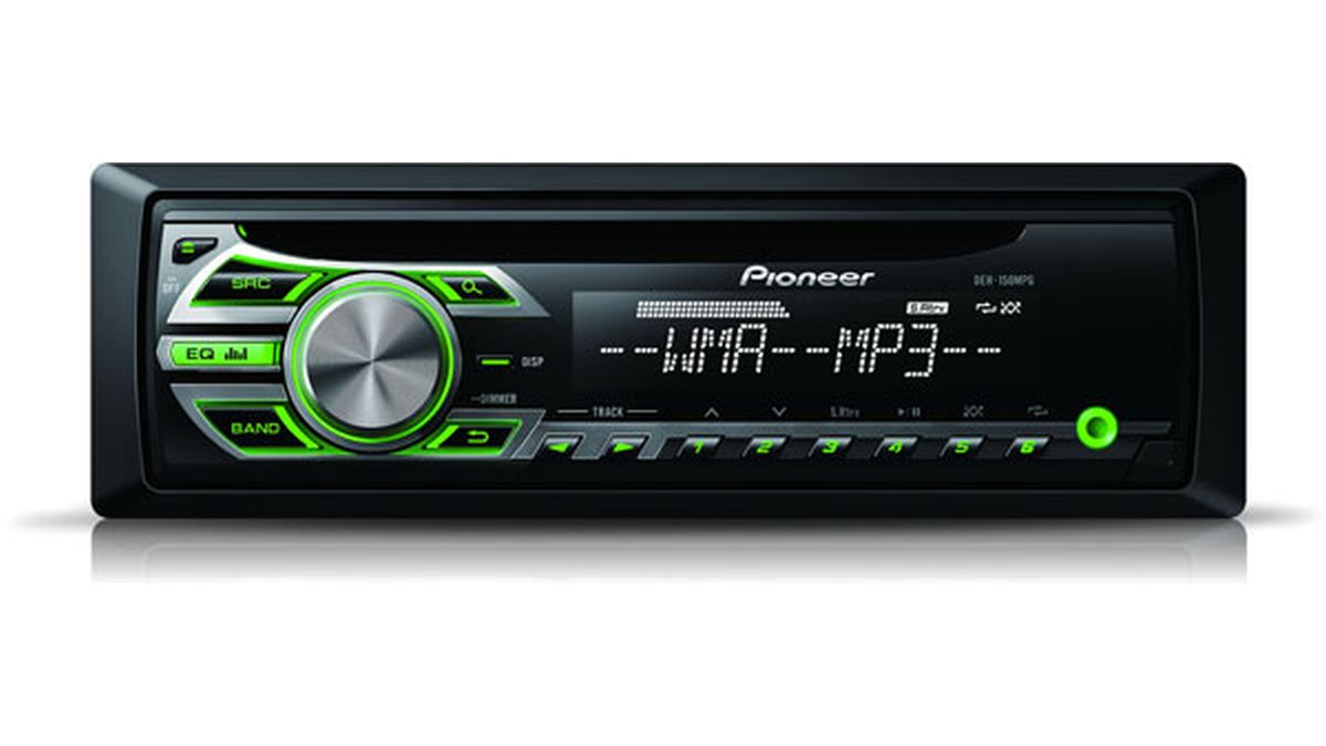 PIONEER DEH-150MPG Autoradio RDS CD/MP3, AUX en façade, éclairage vert