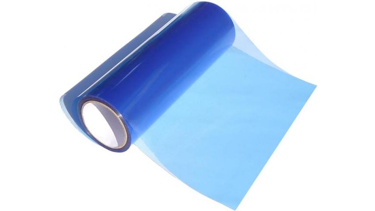 Rouleau de film autocollant translucide bleu clair 30cm x 10m Divers