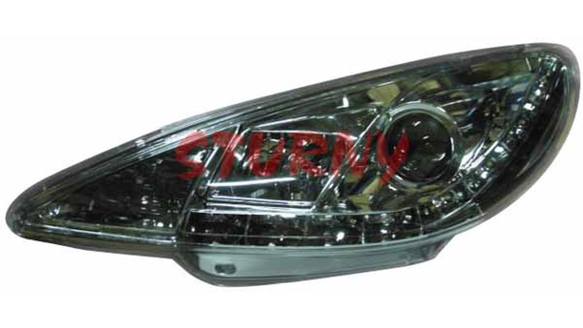 Jeu d'optiques AV DEVIL EYES Chrome pour Peugeot 206 (9808/05)