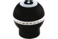 Pommeau+RACESPORT+8-BALL+Noir%2FAlu+avec+bague+de+marche+arri%C3%A8re