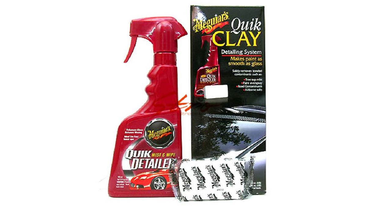 MEGUIAR%27S+Quik+Clay+Kit+de+d%C3%A9contamination+Gomme++50g+%2F+Brillant+473ml