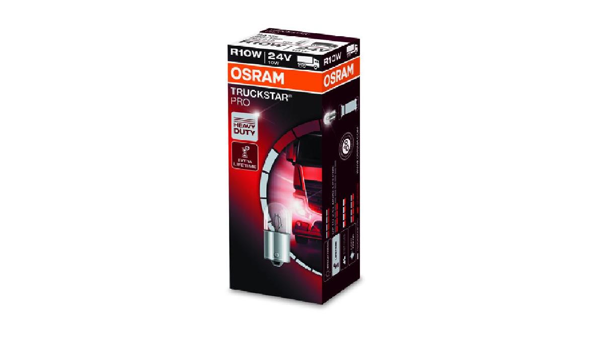 Halogen+OSRAM+TRUCKSTAR+PRO+%2B100%25+BA15s+10W+24V+R10W