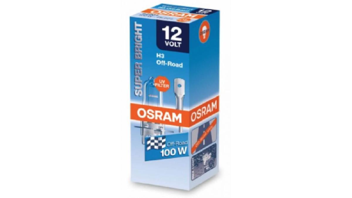 Halogen+OSRAM+SUPER+BRIGHT+PREMIUM+H3+PK22s+12V+100W