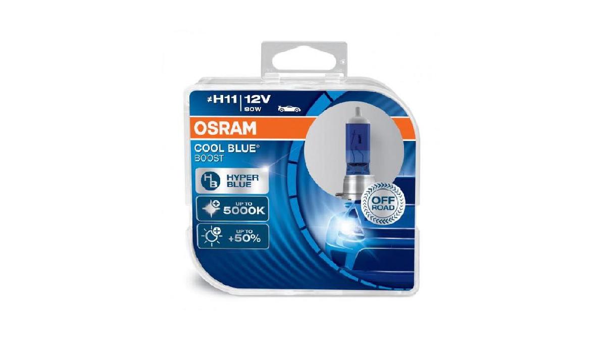 Halogen+OSRAM+COOL+BLUE+BOOST+H11+PGJ19-2+12V+75W+DUO
