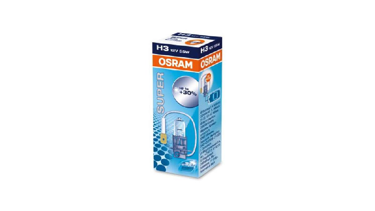 Halogen+OSRAM+SUPER+64150SUP+PK22s+55W+12V+H3