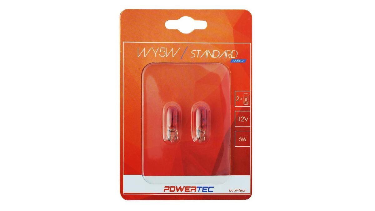 Ampoule+Powertec+Standard+W5W+T10+5W+Wedge+12V+ORANGE+Blister