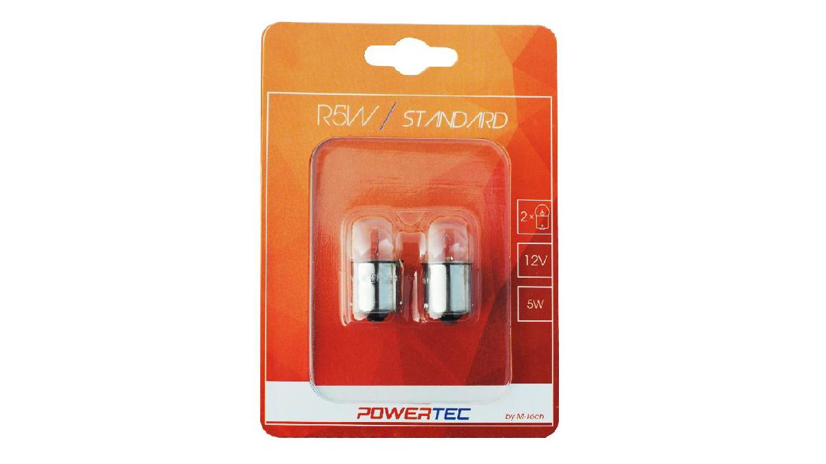 Ampoule+Powertec+Standard+BA15s+R5W+5W+12V+Blister