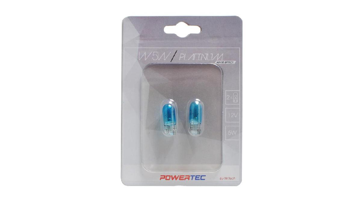 Ampoule+Powertec+Platinum+W5W+T10+5W+Wedge+blancEffect+12V+Blister