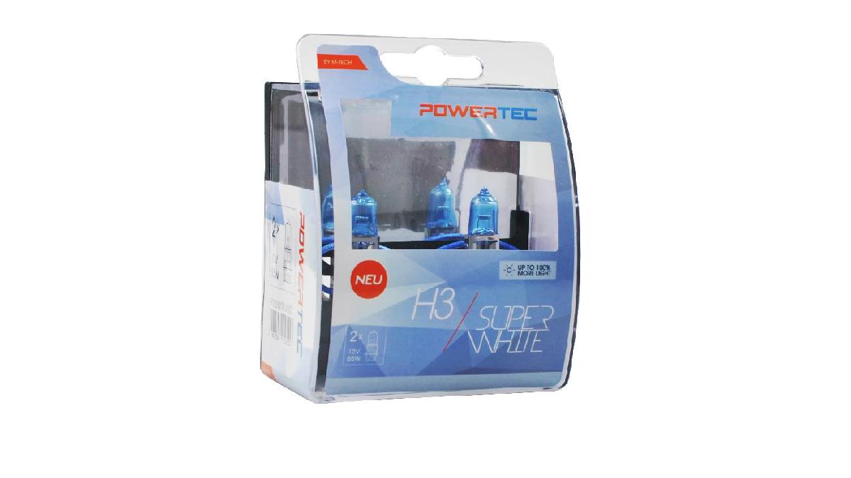Ampoule+halog%C3%A8ne+Powertec+SuperWhite+H3+12V+DUO