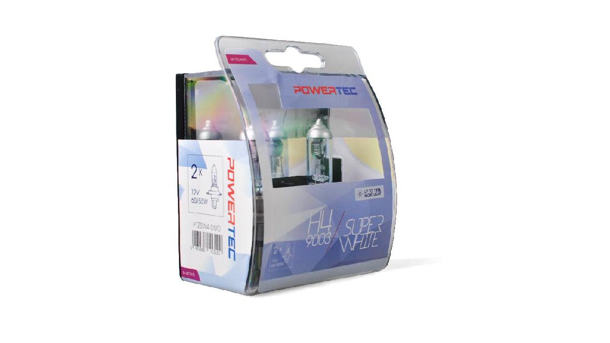Ampoule+halog%C3%A8ne+Powertec+SuperWhite+H4+12V+DUO