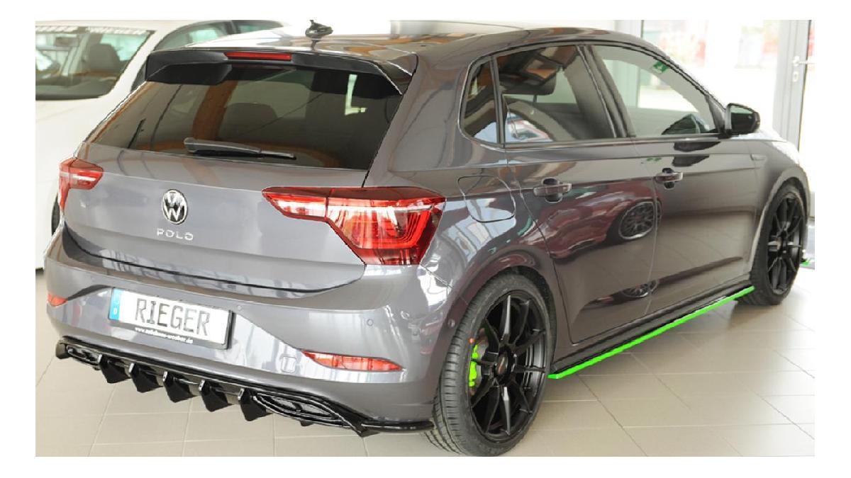 RIEGER+TUNING+Diffuseur+AR+en+ABS%2Fnoir+brillant+pour+VW+Polo+%28AW%29+%2806.21-%29+R-Line