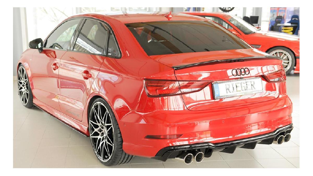 RIEGER+TUNING+Diffuseur+AR+en+ABS%2Fnoir+brillant+pour+AUDI+A3+S-Line+%288V%29+Facelift+%282016-%29+Limousine%2FCabriolet