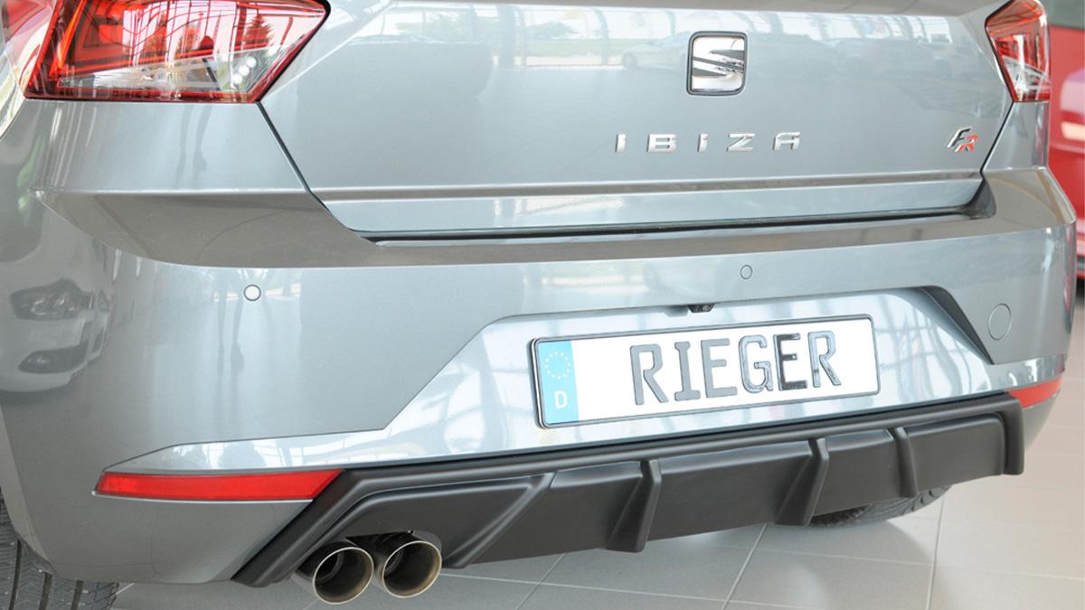 RIEGER+TUNING+Diffuseur+AR+en+ABS+pour+SEAT+Ibiza+%28KJ%2FKL1%29+incl.+FR+%282017-%29+avec+double+sortie+d%27%C3%A9chappement+gauche