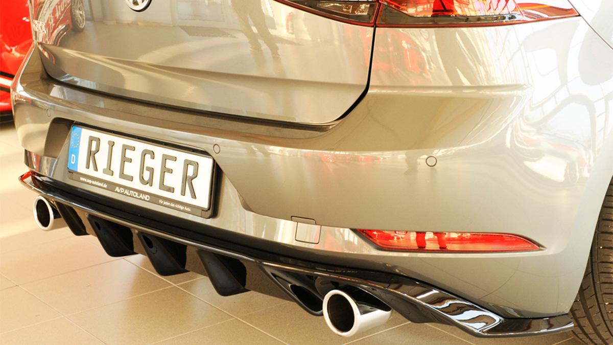 RIEGER+TUNING+Diffuseur+AR+en+ABS%2F+noir+brillant+pour+VW+GOLF+7+GTI%2FGTD%2FGTE+%282017-%29+Facelift+avec+simples+sorties+d%27%C3%A9chappement+D%26G+