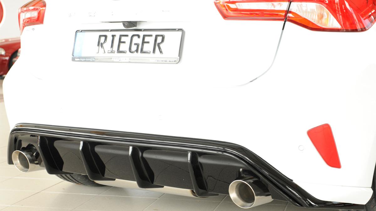 RIEGER+TUNING+Diffuseur+AR+en+ABS%2Fnoir+brillant+pour+FORD+Focus+4+%28DEH%29%282017-%29+Hatchback+avec+%C3%A9chappement+simples+sorties+D%26G+%282x+100mm%29