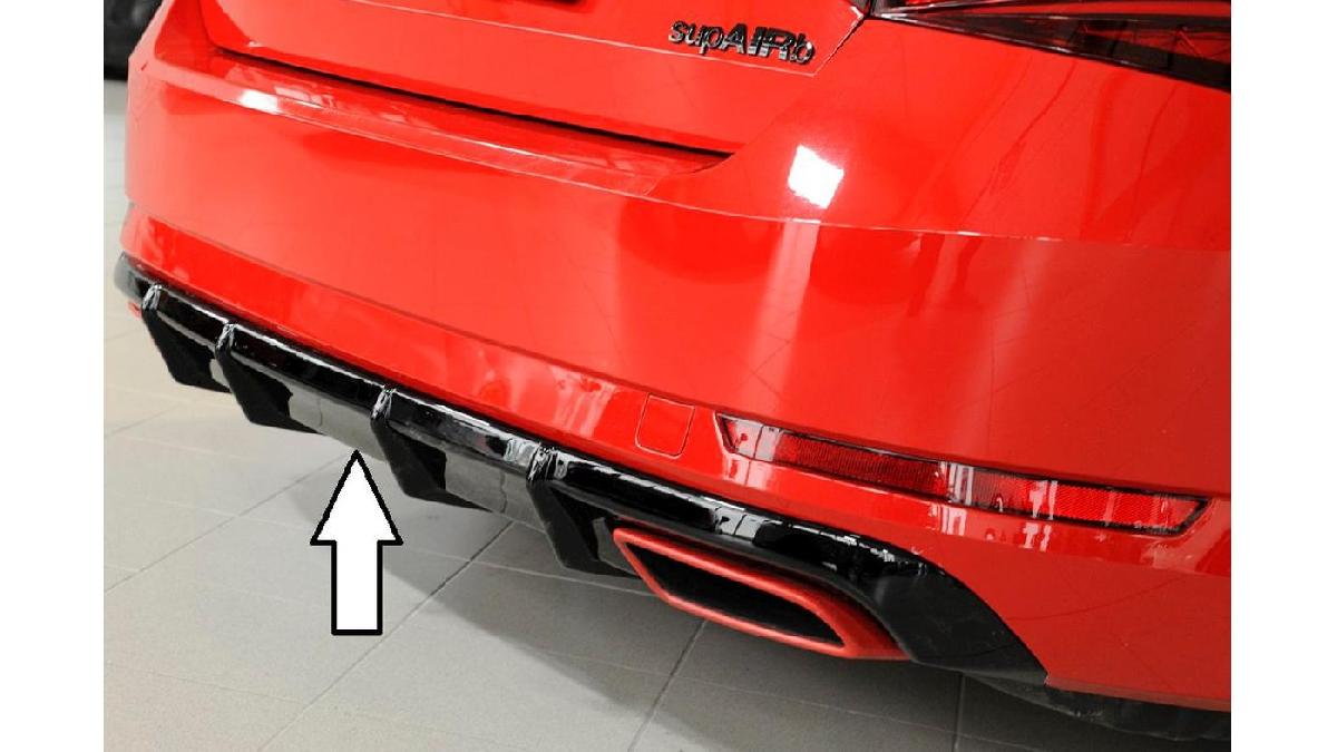 RIEGER+TUNING+Diffuseur+AR+en+ABS%2Fnoir+brillant+pour+SKODA+Superb+%283V%29+Facelift+%282015-%29+Berline%2FBreak