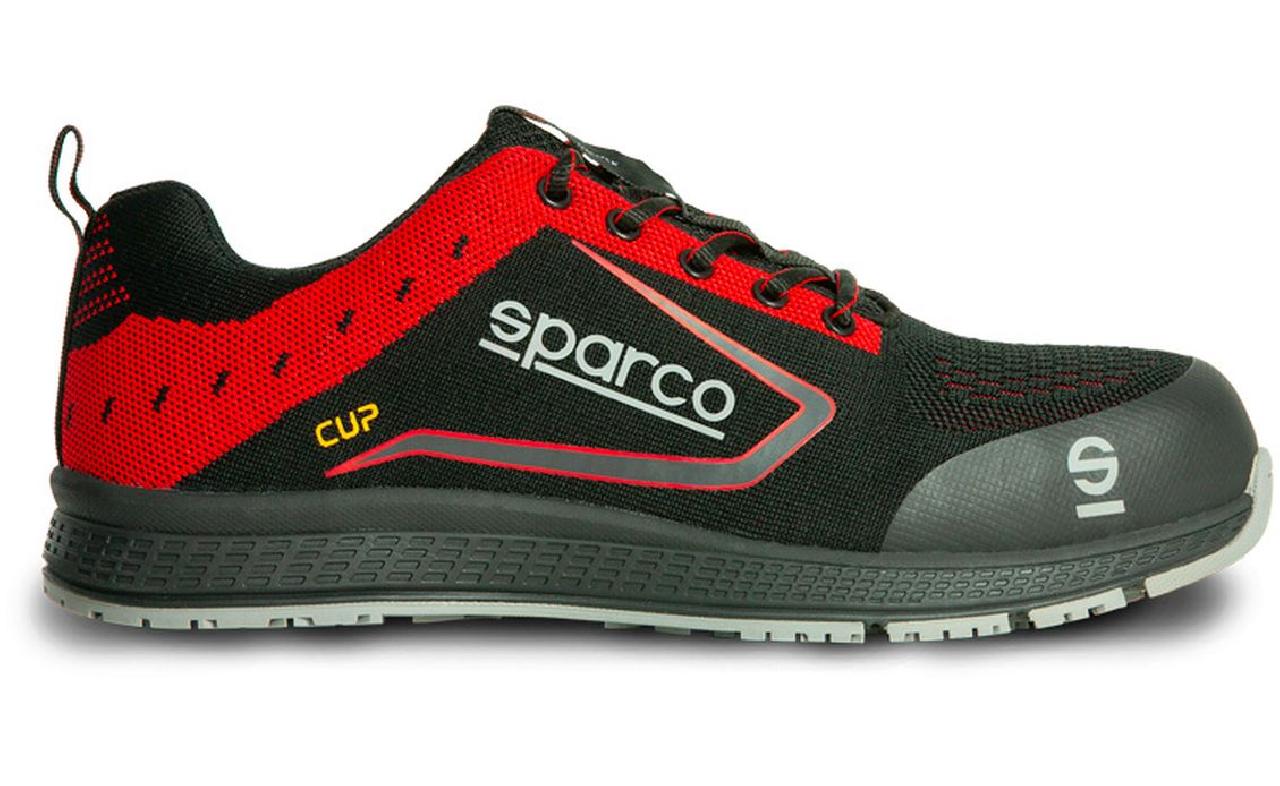 Sparco Chaussures de sécurité légères Cup S1P Albert Noir/Rouge Taille 43  (SP 752643NRRS)