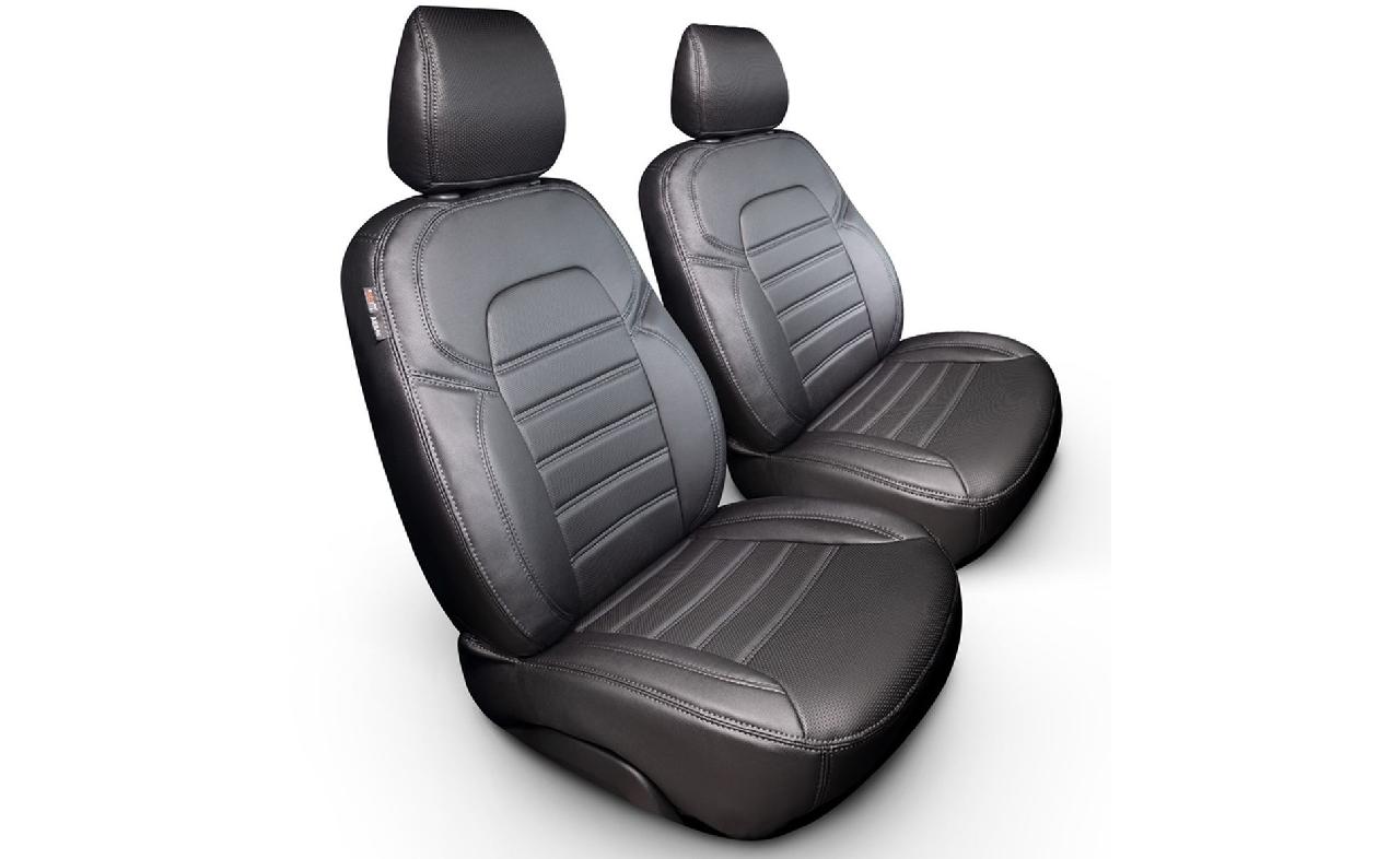 Housse De Siège Avant 2+1 Pour Iveco Daily - Gris/noir, Qualité Luxe, Lavable - Neuf