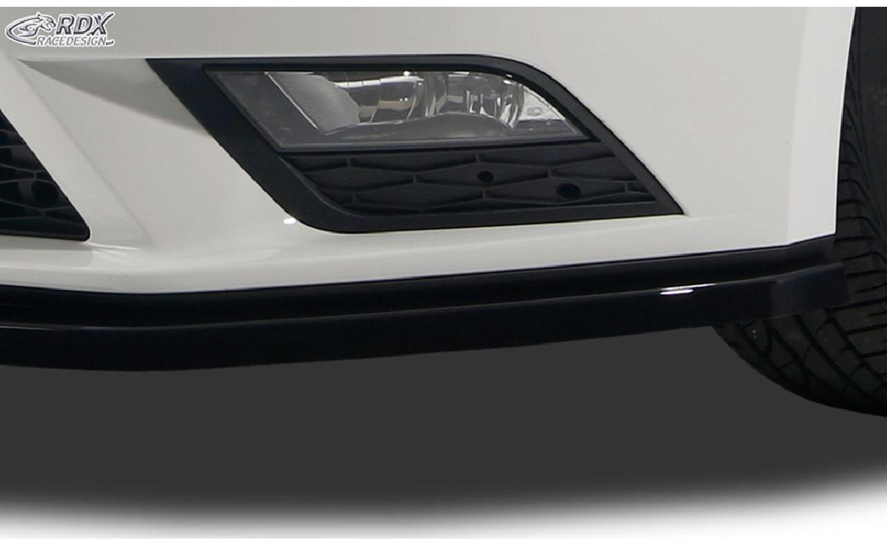 Spoiler avant sur mesure pour Seat Leon 5F SC/5-portes/ST 2013-2017 excl.  FR/Cupra (ABS noir luisant) AutoStyle - #1 in auto-accessoires