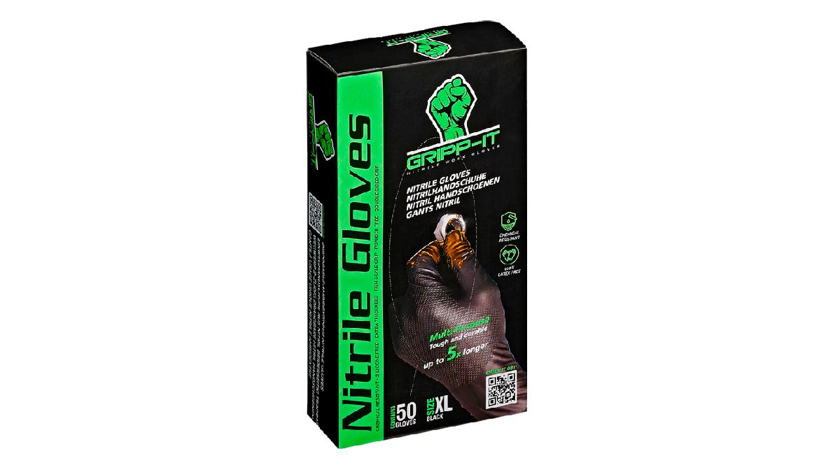 Gripp-It+Gants+Nitrile+-+taille+XL+-+Noir+-+Bo%C3%AEte+distributrice+de+50+pcs