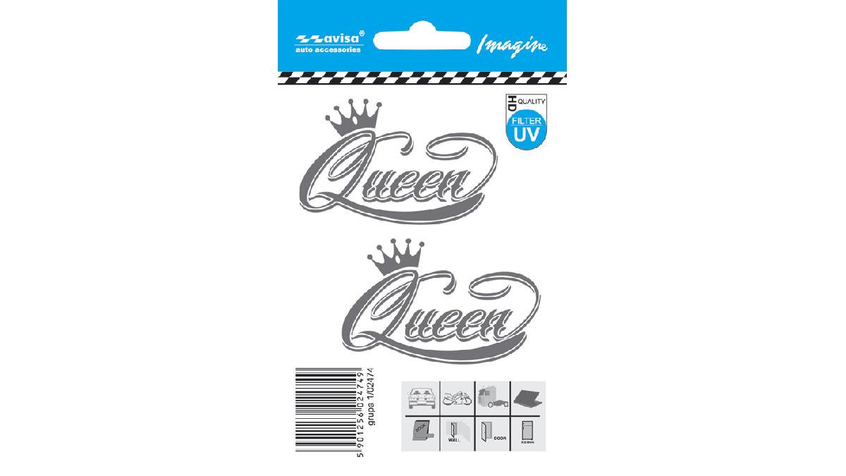 Autocollant+AutoTattoo+QUEEN+2pcs+-+6%2C3x4cm