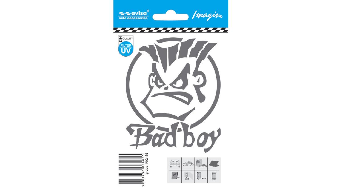 Autocollant+AutoTattoo+BAD+BOY+silver+-+8%2C1x9%2C8c