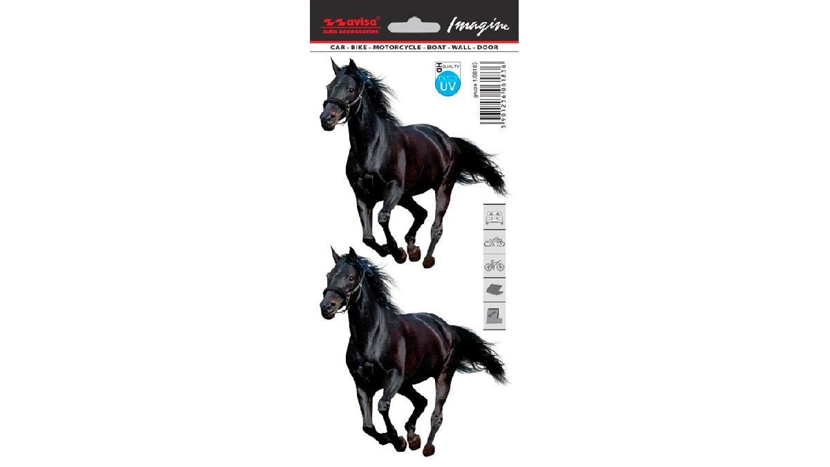 Autocollant+AutoTattoo+Mustang+2pcs+-+11x12cm