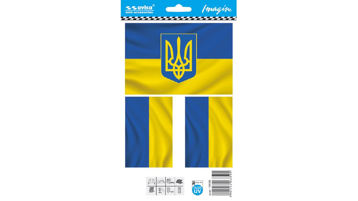 Autocollant+AutoTattoo+Ukraine%2F+flags+-+12%2C7x8%2C5cm