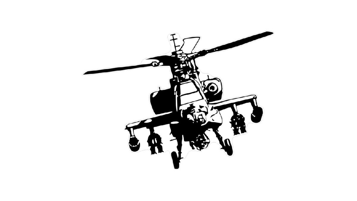 Autocollant+AutoTattoo+Helicopter+-+45x33cm