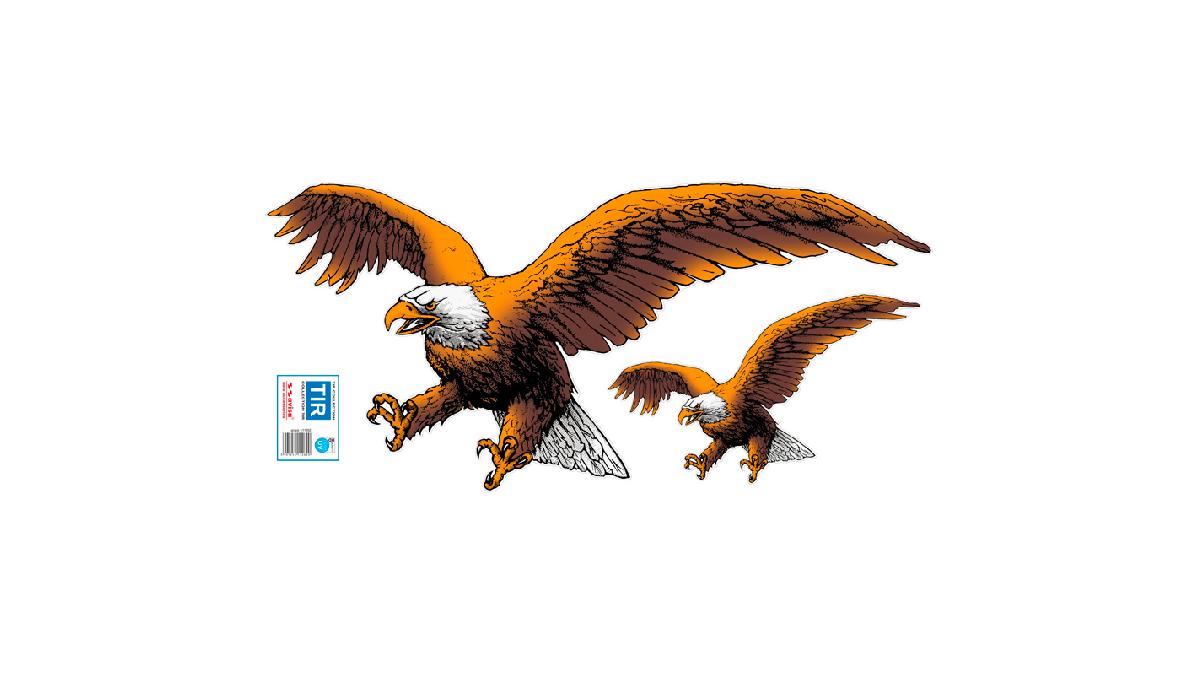 Autocollant+AutoTattoo+Eagle+2pcs+-+67x32cm