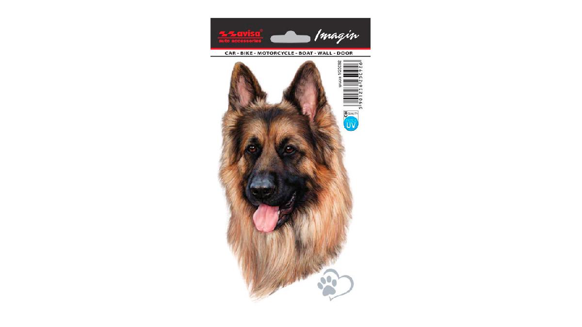 Autocollant+AutoTattoo+Berger+Allemand+-+11x12cm