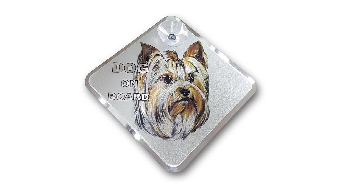 Autocollant+AutoTattoo+Dog+on+board+-+Yorkshire+Terrier+11%2C5x11%2C5cm