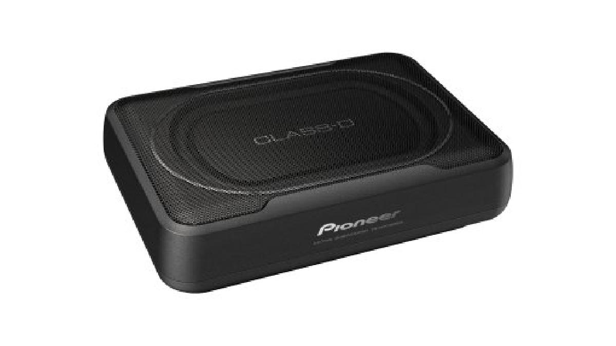 PIONEER+Caisson+de+basses+actif+compact+avec+amplificateur+de+Classe+D+int%C3%A9gr%C3%A9.+Encombrement+r%C3%A9duit+facilitant+l%E2%80%99installation+%28160+W%29