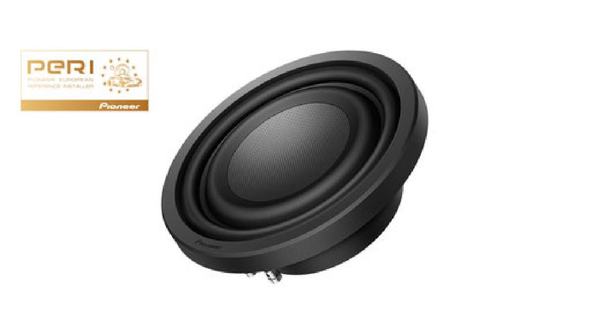 PIONEER+Caisson+de+graves+s%C3%A9rie+Z+peu+profond+de+25+cm+%281+300+W%29%2C+simple+bobine%2C+2+ohms