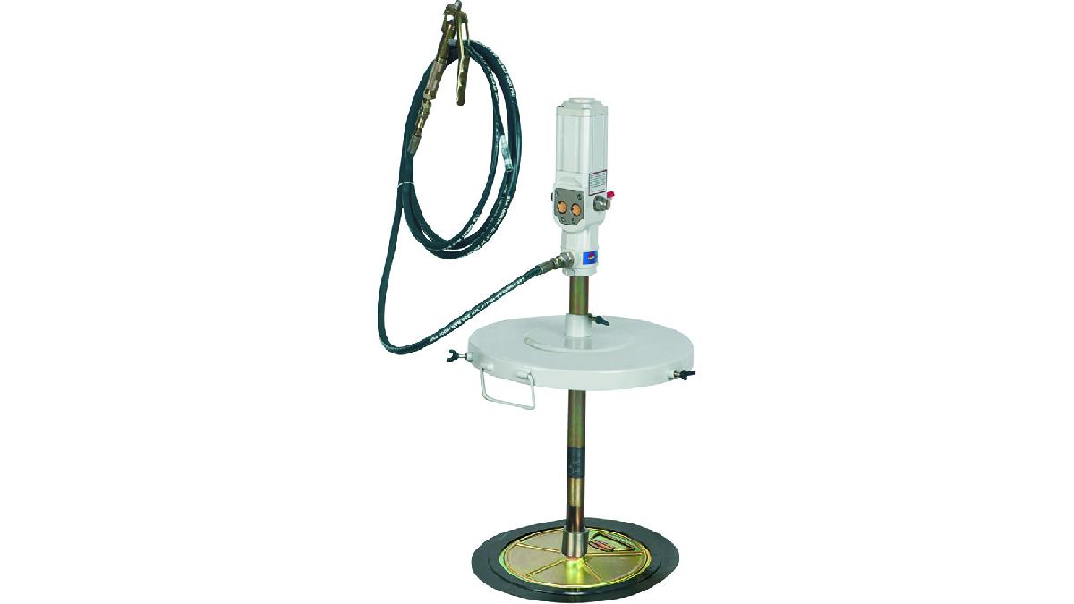 ENSEMBLE+POMPE+PNEUMATIQUE+POUR+GRAISSE+50%2F60KG+TUYAU+4M+SANS+CHARIOT