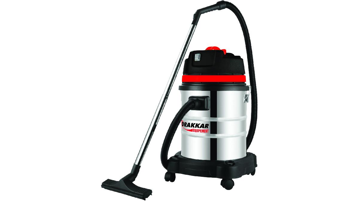 ASPIRATEUR+40L+EAU+ET+POUSSIERES+1200W+CUVE+INOX+-+1+MOTEUR-+TUYAU+2M
