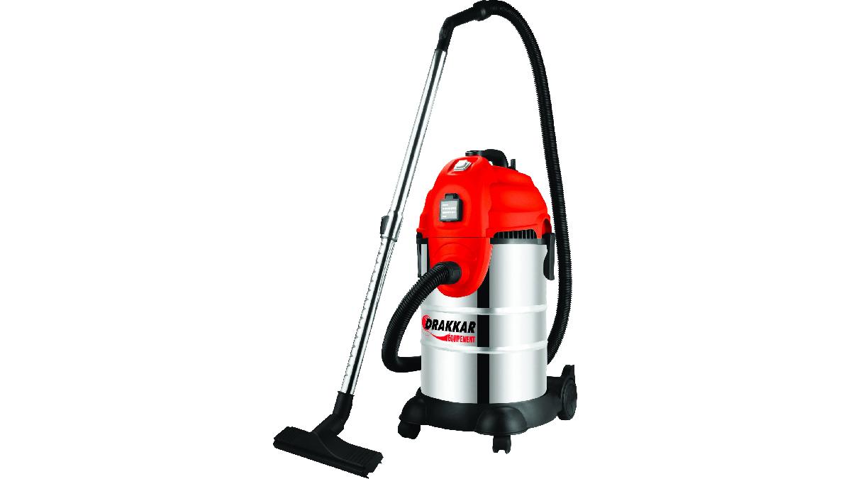 ASPIRATEUR+30L+EAU+ET+POUSSIERES+1200W+CUVE+INOX-+1+MOTEUR-+TUYAU+2M-+PRISE+OPT
