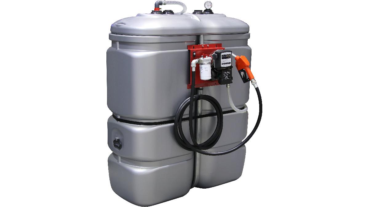 CUVE+STOCKAGE+FUEL+PEHD+DP+1000L+STATION+AVEC+FILTRE+230V+60L%2FMN