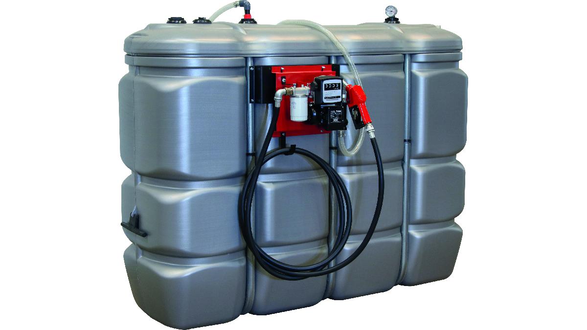 CUVE+STOCKAGE+FUEL+PEHD+DP+2000L+STATION+230V+60L%2FMIN