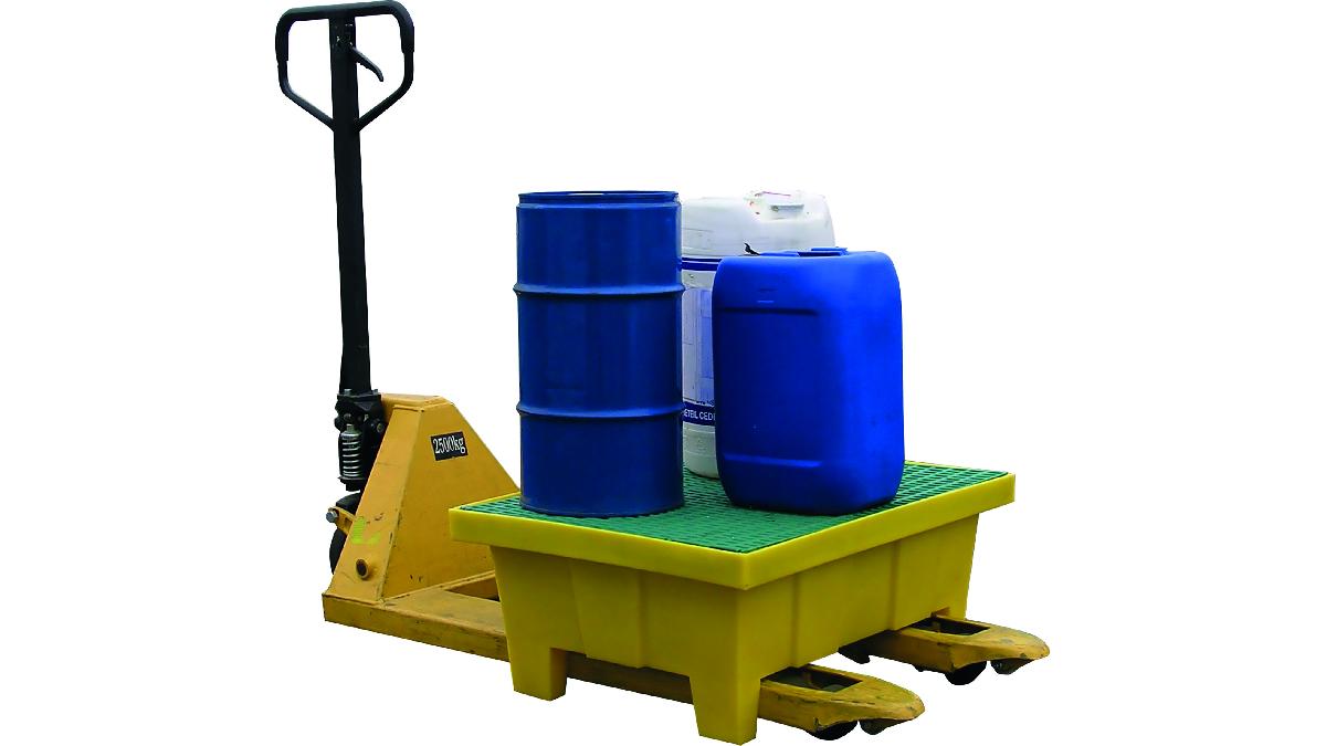 BAC+DE+RETENTION+70L+AVEC+PIEDS+81X64X34CM-+CAILLEBOTTIS+PLASTIQUE