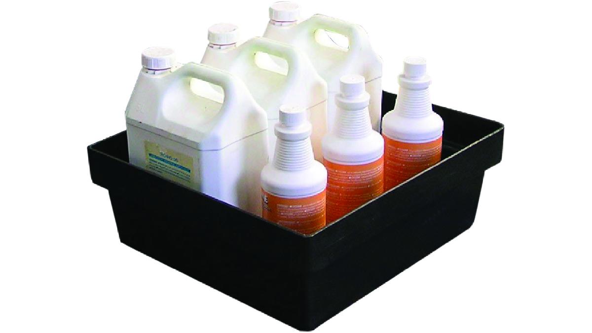 BAC+DE+RETENTION+20L+POLYETHYLENE+430x410x155MM+SANS+CAILLEBOTTIS