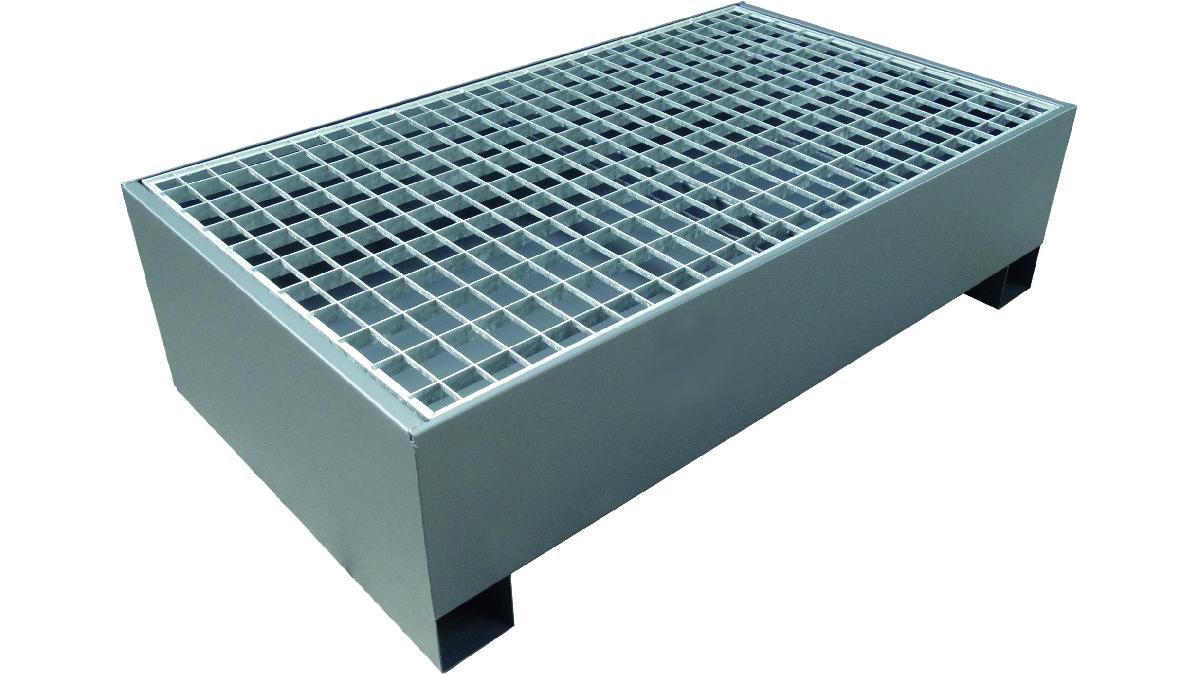 BAC+DE+RETENTION+ACIER+2+FUTS+220L+1220X815X345