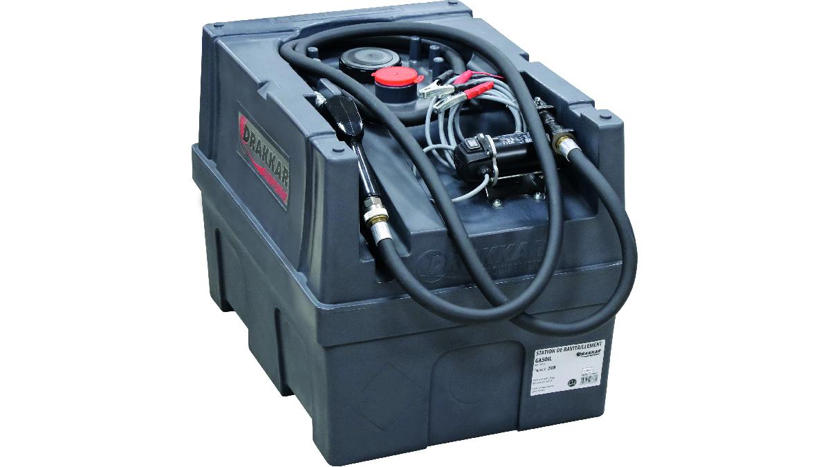 CUVE+DE+RAVITAILLEMENT+GASOIL+200L+AVEC+POMPE+12V+ET+PISTOLET+AUTO+SANS+CAPOT